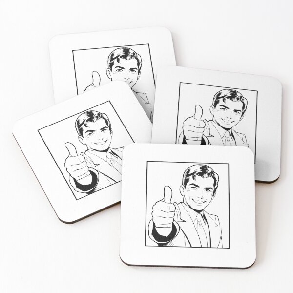 Item preview, Man Thumbs Up Illustration designed and sold by NordicBadger.