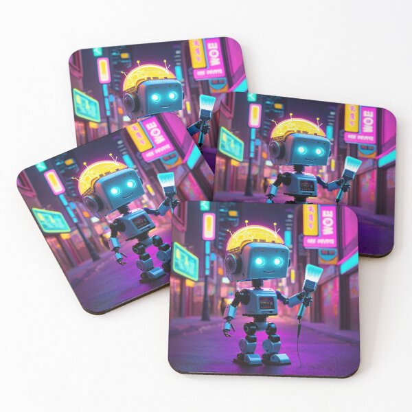 Item preview, Quirky futuristic robot sticker! designed and sold by Cookbeat.