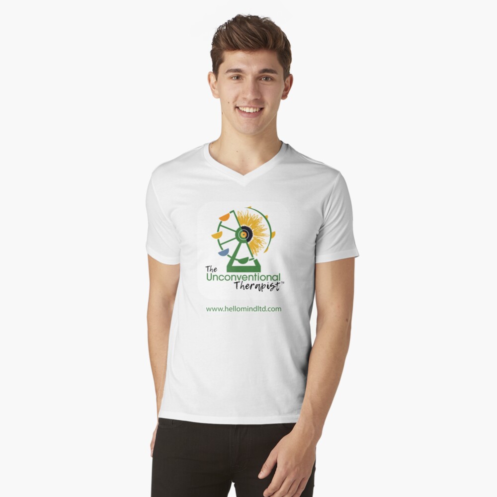 Item preview, V-Neck T-Shirt designed and sold by HelloMind.