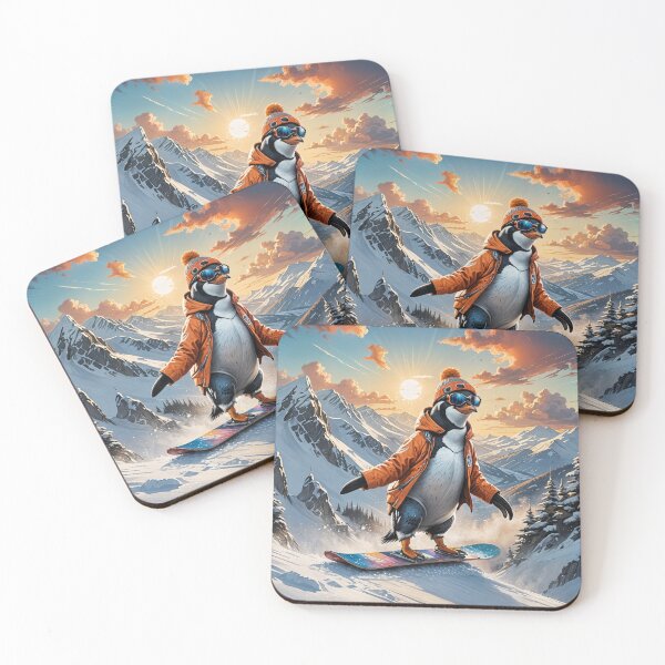 Artikelvorschau, Penguin Snowboarding entworfen und verkauft von RocketAiCat.