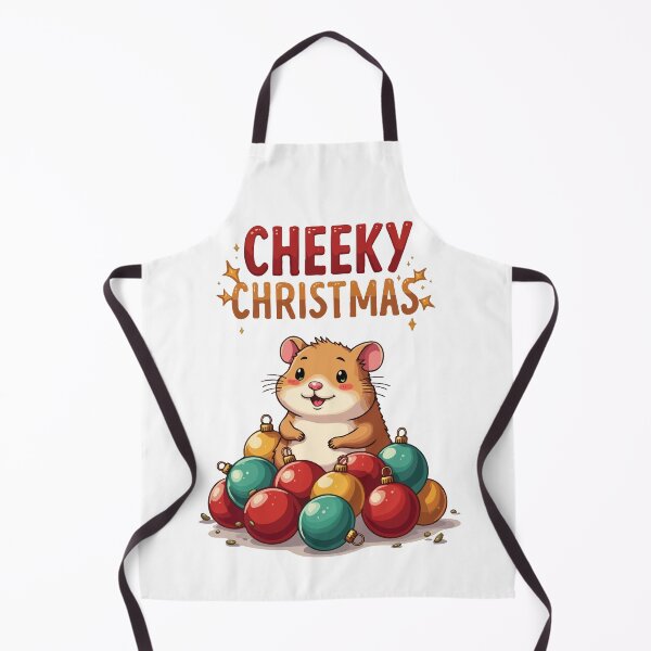 Item preview, Cheeky Christmas. Pile of Christmas Baubles with a Cute Hamster. designed and sold by twisted-dot.