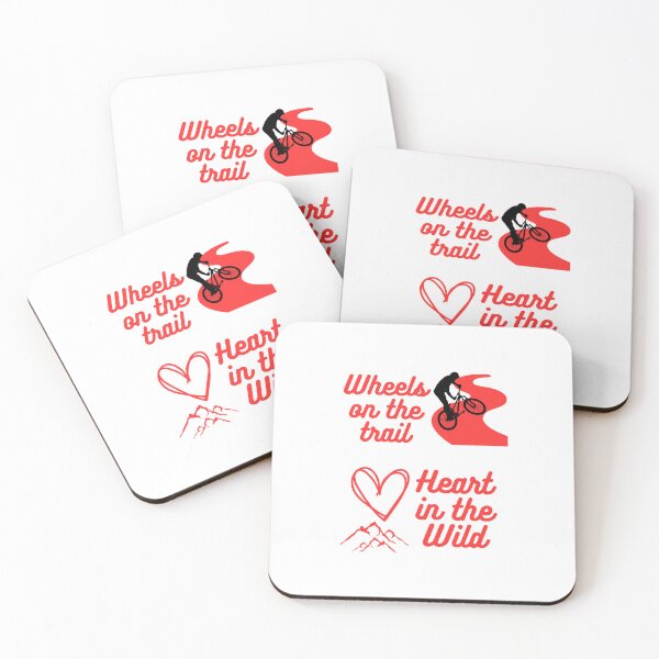 Item preview, Wheels on the trail heart in the wild designed and sold by Be-Adventurous.