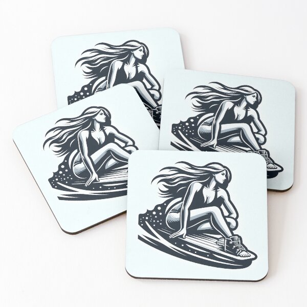 Item preview, surfing wave in ocean enjoying holidays designed and sold by vectorillus.