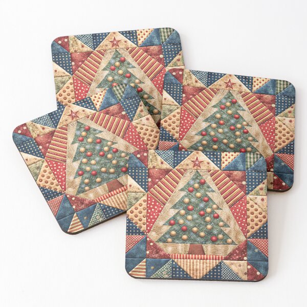 Item preview, Patchwork Christmas Tree 8 designed and sold by UniqVibe.