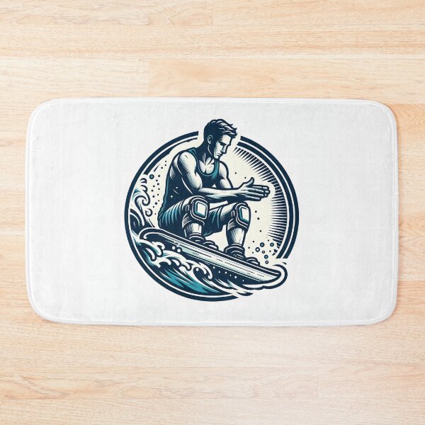 Item preview, surfing wave in ocean enjoying holidays designed and sold by vectorillus.