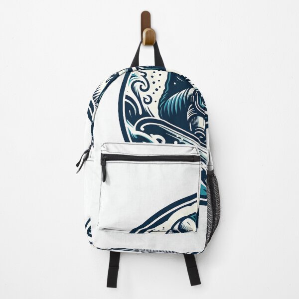 Item preview, surfing wave in ocean enjoying holidays designed and sold by vectorillus.