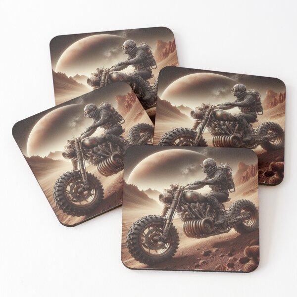 Item preview, Steampunk scrambler motorcycle on mars designed and sold by Outlandishrob.