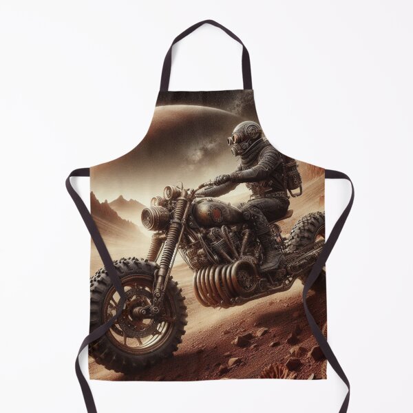 Item preview, Steampunk scrambler motorcycle on mars designed and sold by Outlandishrob.