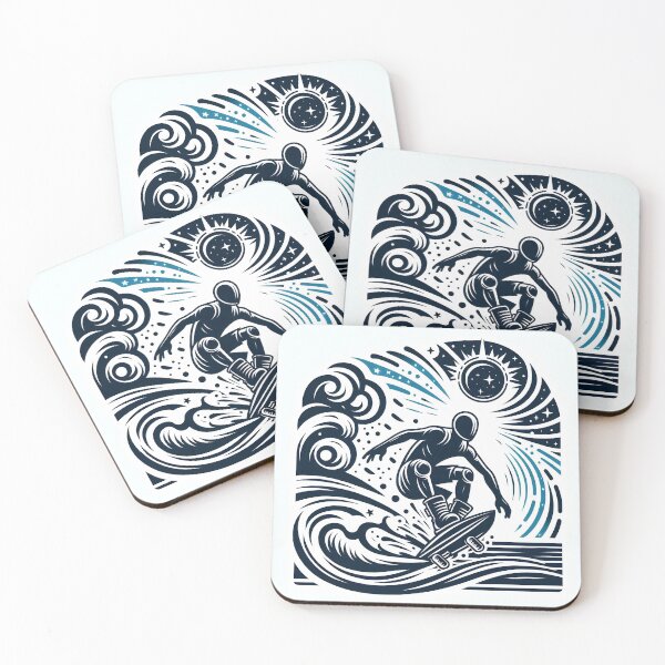 Item preview, surfing wave in ocean enjoying holidays designed and sold by vectorillus.