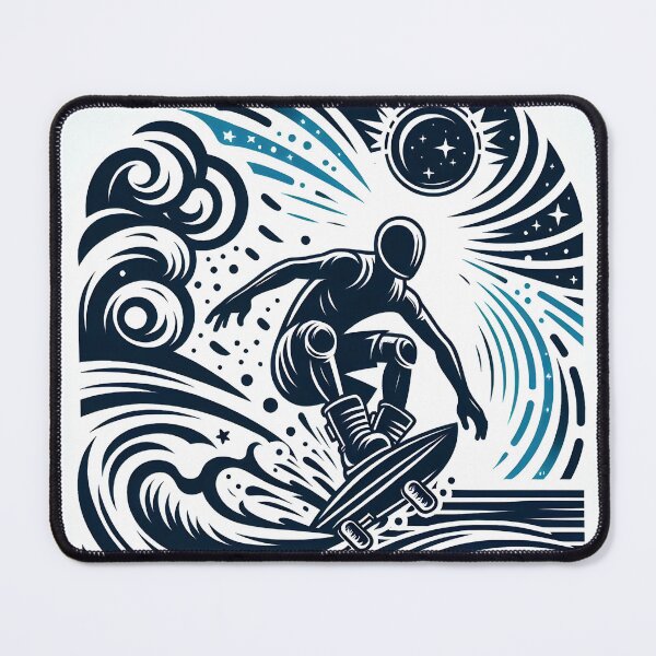 Item preview, surfing wave in ocean enjoying holidays designed and sold by vectorillus.