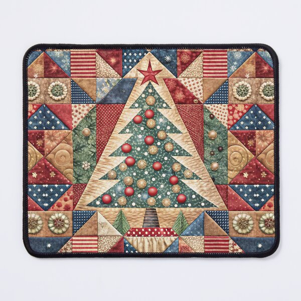 Item preview, Patchwork Christmas Tree 9 designed and sold by UniqVibe.