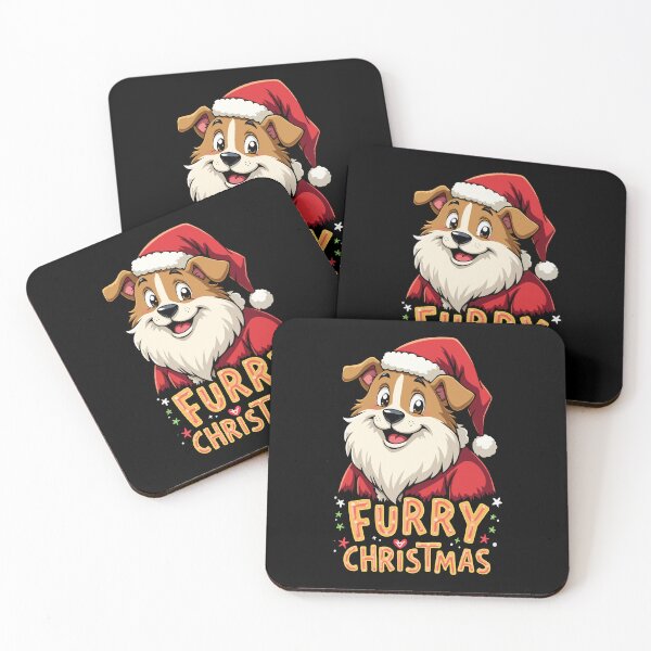 Item preview, Furry Christmas. Anthropomorphic Dog Santa Claus.  designed and sold by twisted-dot.