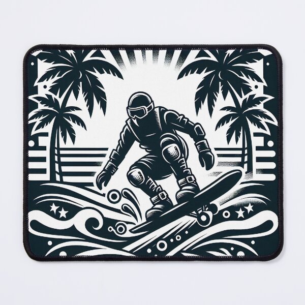 Item preview, surfing wave in ocean enjoying holidays designed and sold by vectorillus.