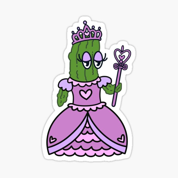 Item preview, pickle princess sticker designed and sold by sunblindbycorie.