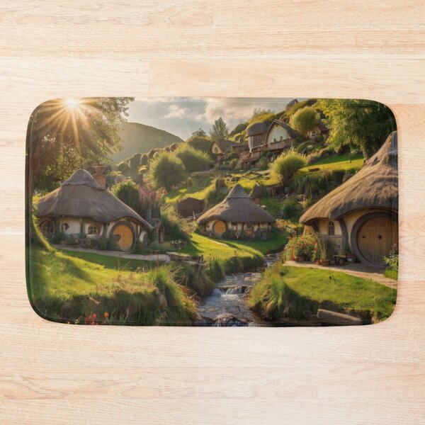 Item preview, Sunlit Enchantment in the River Village designed and sold by BlareBlare.