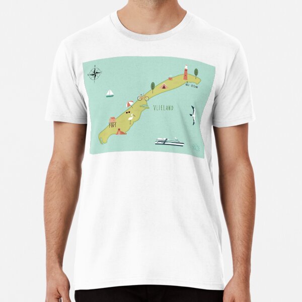 Item preview, Illustrated map of Vlieland designed and sold by ymkesinfogr.