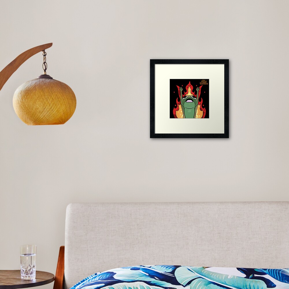 Item preview, Framed Art Print designed and sold by Bad-Toad-Games.