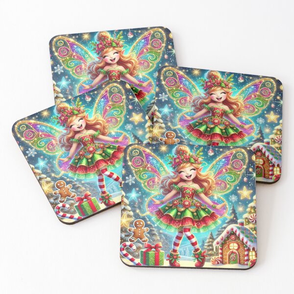 Item preview, Happy Christmas Winter Fairy Magic designed and sold by Dream Bloom Gallery.