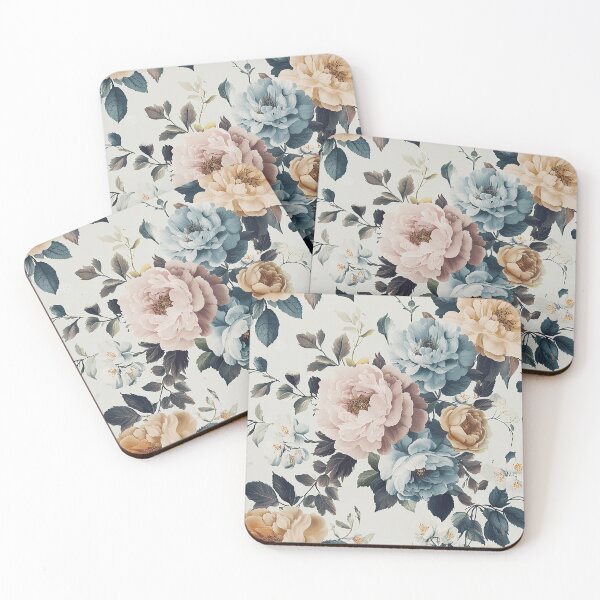 Item preview, Soft Pink & Blue Vintage Floral-Delicate Botanical Charm designed and sold by kyungmie87.