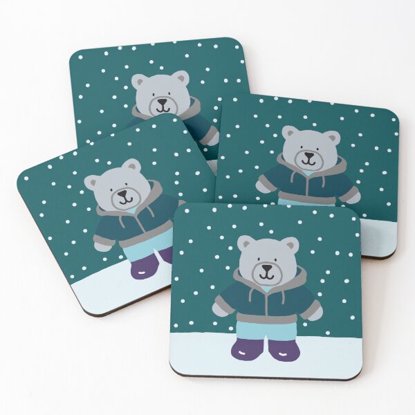 Item preview, Cute grey bear wearing a hoody designed and sold by Grey Heron Images.