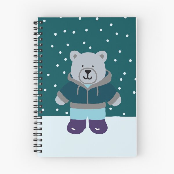 Item preview, Cute grey bear wearing a hoody designed and sold by Grey Heron Images.
