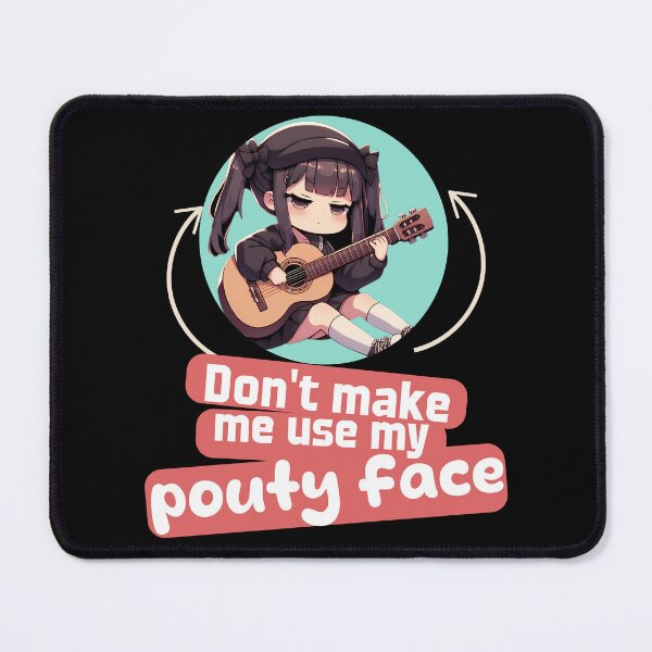Item preview, don't make me use my pouty face, Adorable Chibi Character Playing Guitar designed and sold by LWOI.