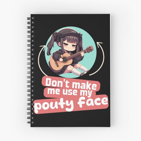 Item preview, don't make me use my pouty face, Adorable Chibi Character Playing Guitar designed and sold by LWOI.