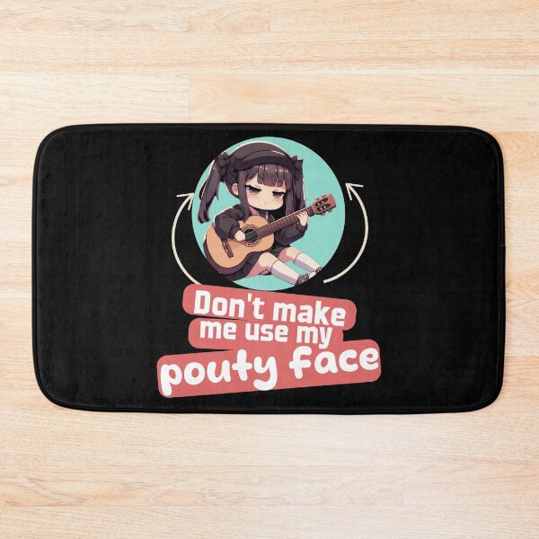 Item preview, don't make me use my pouty face, Adorable Chibi Character Playing Guitar designed and sold by LWOI.