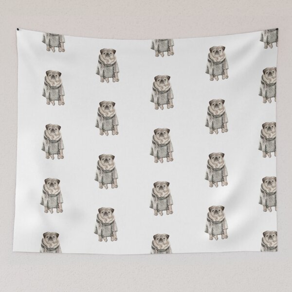 Item preview, pug, dog in clothes, small dog, purebred dog, animal, pet designed and sold by Tetiana Pohurska.