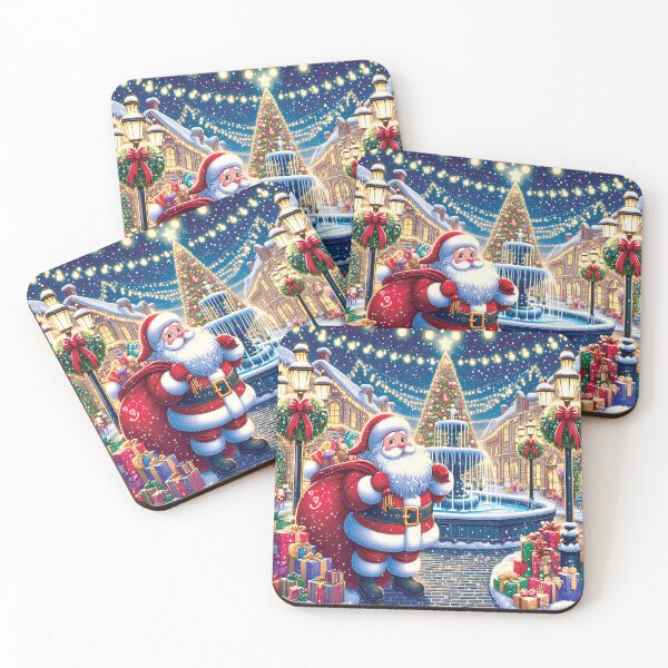 Item preview, Christmas Santa Is In Town C11 D11 designed and sold by HappyHavenStu.