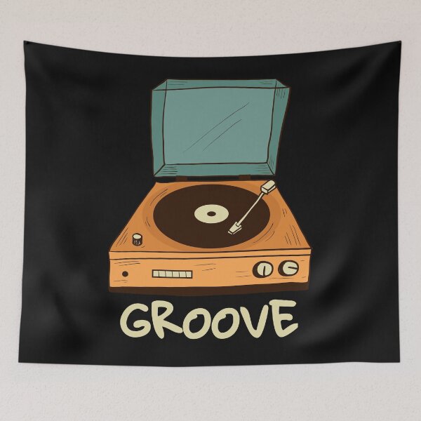 Item preview, Vinyl Record Player - Groove  designed and sold by GoodOldVintage.