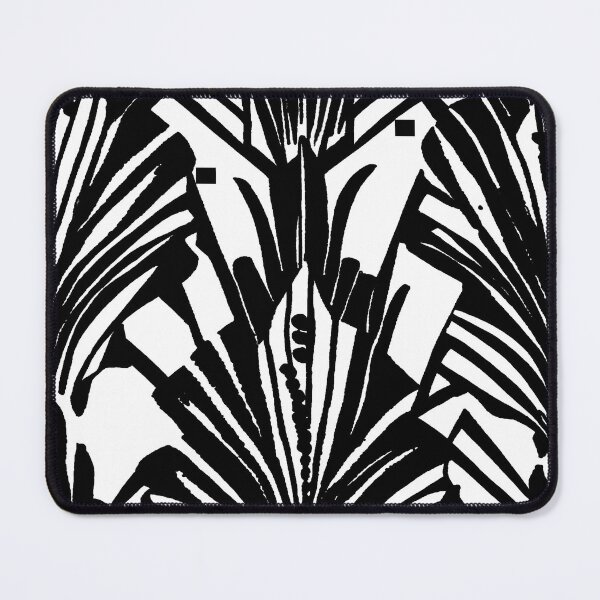 Item preview, Art deco, abstract plant artwork, palm leaves designed and sold by badlydrawnbabe.