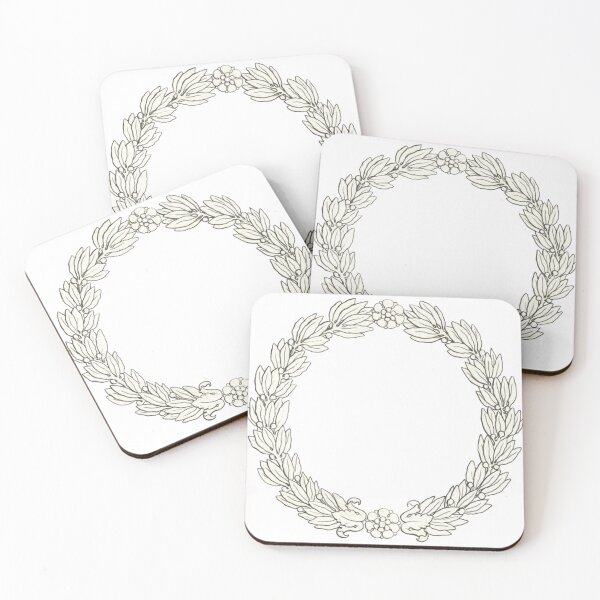 Item preview, Wreath Illustration designed and sold by HawthorneFlame.