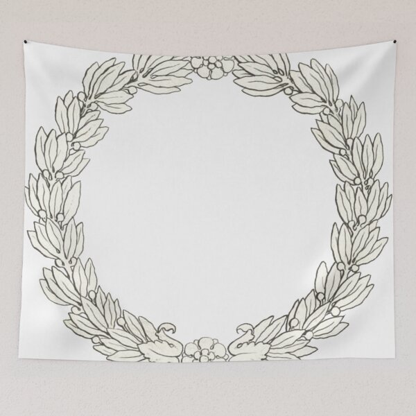 Item preview, Wreath Illustration designed and sold by HawthorneFlame.