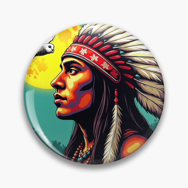 Item preview, Sitting Bull - Owl Under a Full Moon  designed and sold by SJZDesign.
