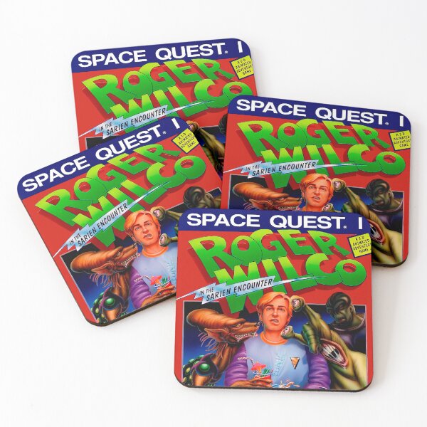 Item preview, Space Quest Game Cover Art designed and sold by Retr0Tshirts.