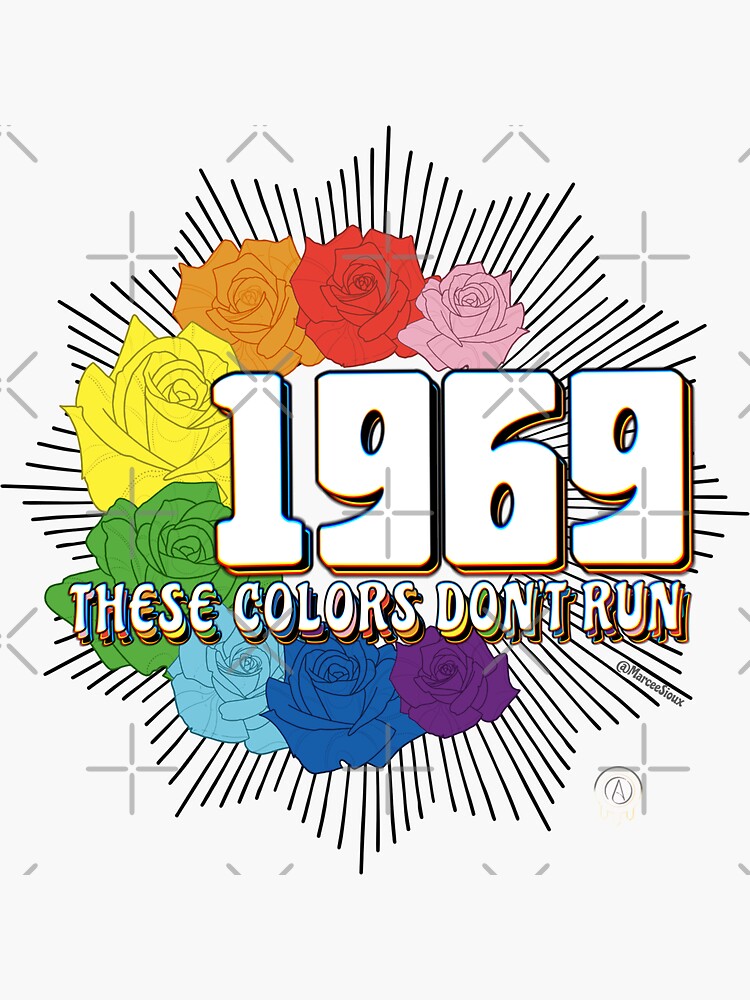 Thumbnail 3 of 3, Sticker, These Colors Don't Run designed and sold by ACTBOD.