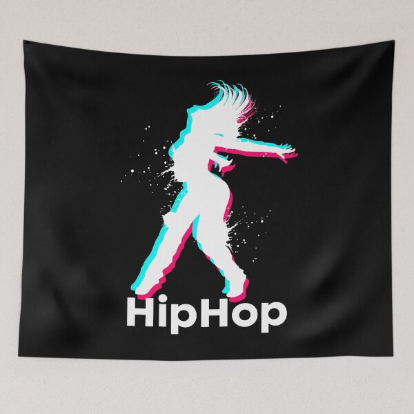 Item preview, Hip Hop Dancing Girl Silhouette designed and sold by PNGShop.