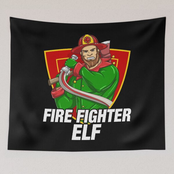 Item preview, Firefighter Elf designed and sold by PNGShop.