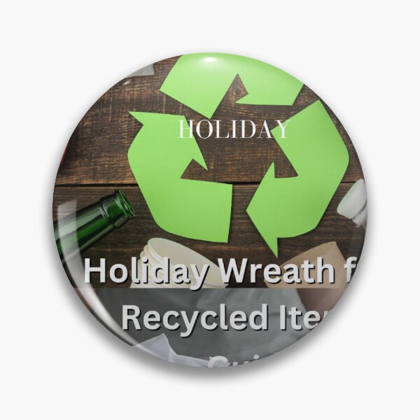 Item preview, Holiday Wreath from Recycled Items designed and sold by CUTESTUFFnow.