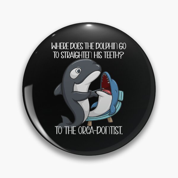 Item preview, Where Does Dolphin Go To Straighten His Teeth To The Orca-donist designed and sold by PNGShop.