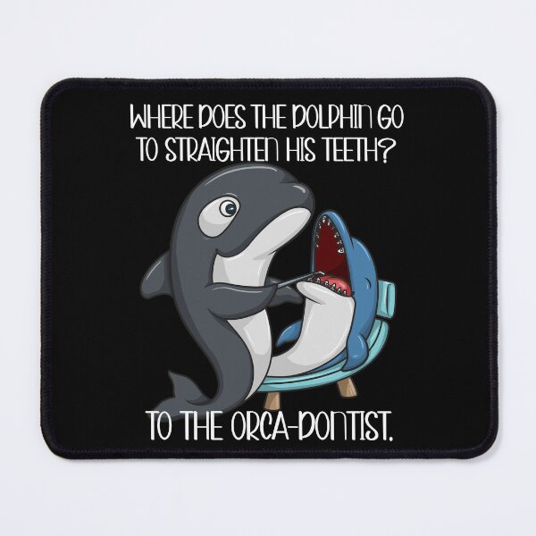 Item preview, Where Does Dolphin Go To Straighten His Teeth To The Orca-donist designed and sold by PNGShop.