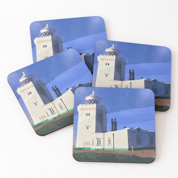 Item preview, South Foreland Lighthouse on the White Cliffs of Dover, England designed and sold by Merrydaypaints.