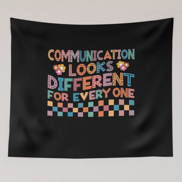 Item preview, Communication Looks Different For Everyone, Speech Therapy, Speech Pathologist, Audiologist, Audiology Slp, Mental Health, RBT, AAC designed and sold by behindthefacts.