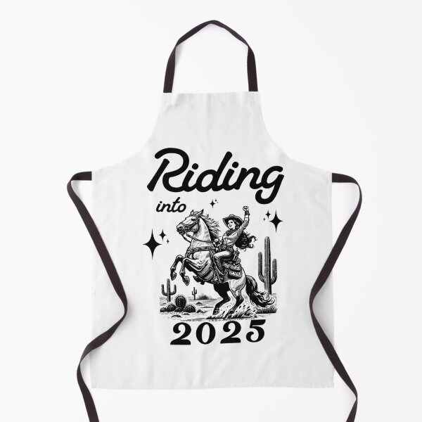 Item preview, Riding into 2025 western new years cowgirl designed and sold by MissGraphicTees.