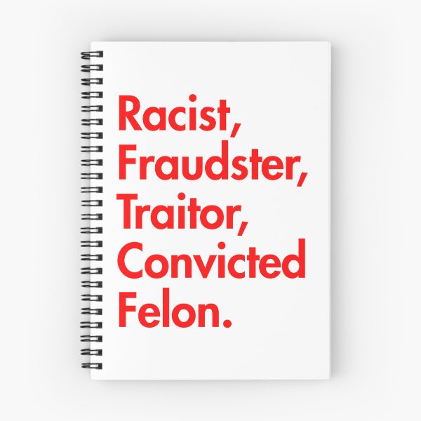 Item preview, Trump UNFIT Cognitive Test: racist, fraudster, traitor, convicted felon (red) designed and sold by Thelittlelord.