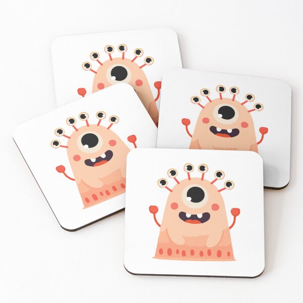 Item preview, Cute Pink Multi-Eyed Monster - Kids Illustration Clipart designed and sold by viktoriaart0303.