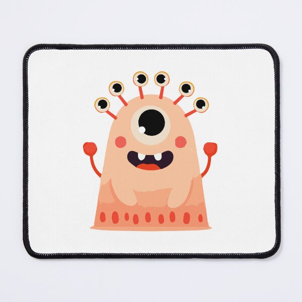 Item preview, Cute Pink Multi-Eyed Monster - Kids Illustration Clipart designed and sold by viktoriaart0303.