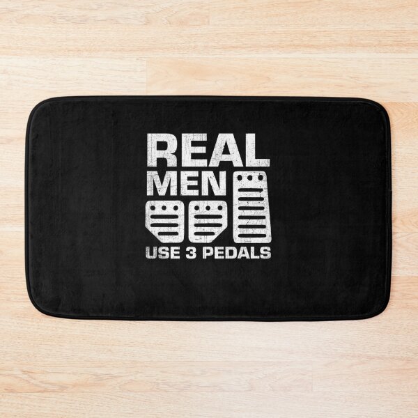 Item preview, Real Men Use Three Pedals Funny Driving Design designed and sold by PNGShop.