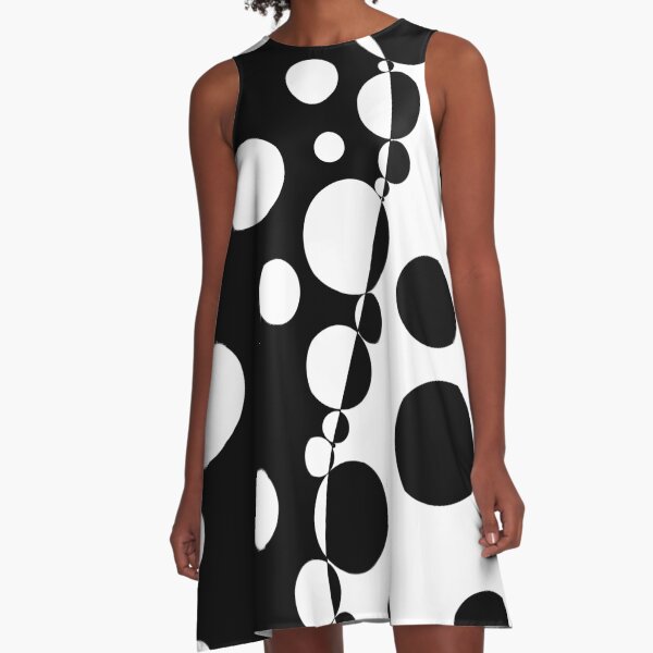 Item preview, Retro 60's Black and White Dot Pattern designed and sold by MellowCat.